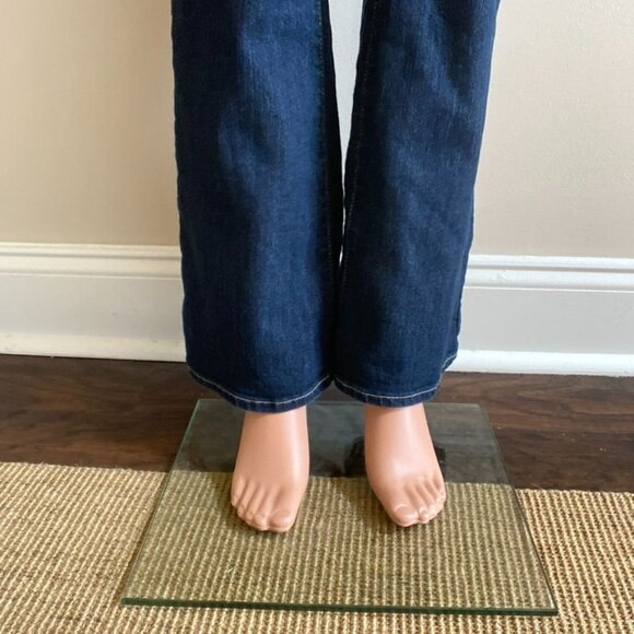 PAIGE Skyline Flare Stretch Low - Rise Jeans in Dark Wash, size 26 - Picture 9 of 14